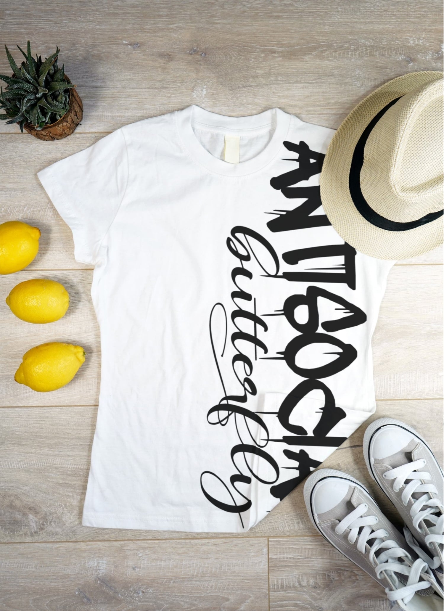 Our main brand logo TM on a cute girly tee!